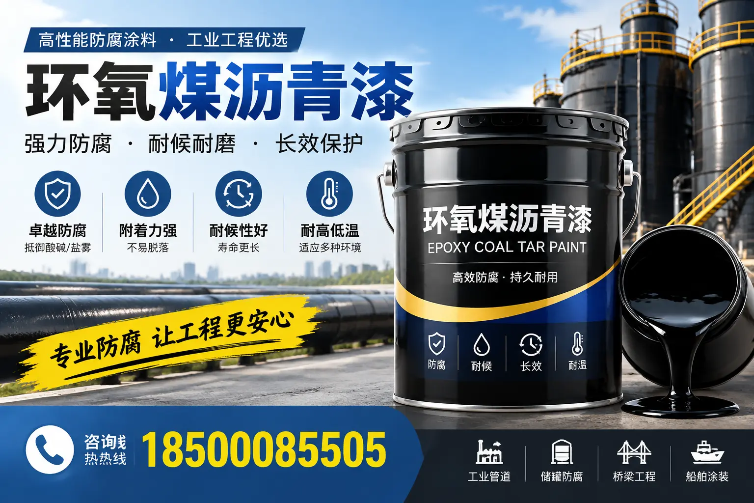 环氧煤沥青漆的施工方法与注意事项，确保在舟山顺利完成